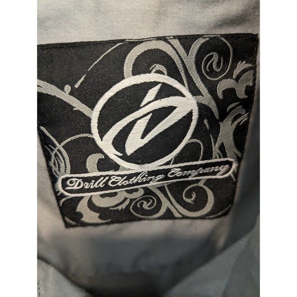 Drill Clothing Co Shirt Mens XxL fits XL Long Sleeve Collared Button Up Pockets - Picture 4 of 6